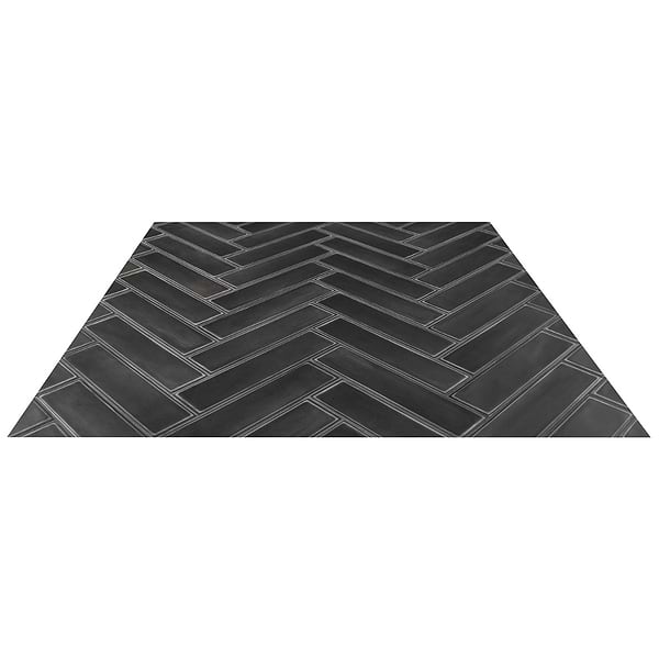 Stacy Garcia ArtBlock Nero Black 4x16 Matte Porcelain Tile