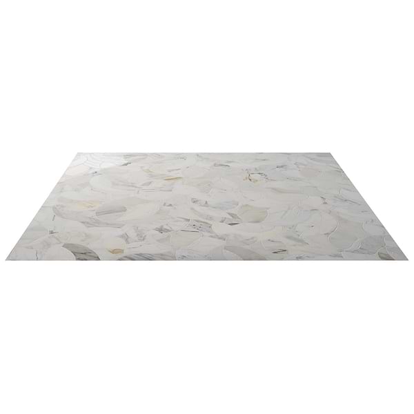 Raina Calacatta Gold Polished Waterjet Marble Mosaic Tile