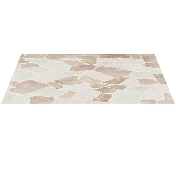 Nature Flagstone Jumbo Komodo Beige Honed Marble Mosaic Tile