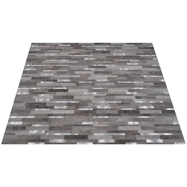 Metalway LPS Cement Gray Solid Core Peel & Stick Self Adhesive Metallic Look Matte Mosaic Tile