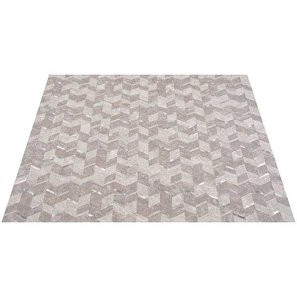 Tether Silver Chevron Solid Core Peel & Stick Self Adhesive Mosaic Tile