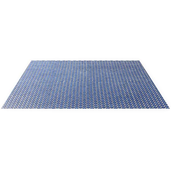 Nirvana Midnight Blue 1" Penny Round Polished Porcelain Mosaic