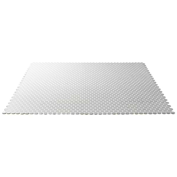 Paradise Gris Gray 1" Penny Round Polished Porcelain Mosaic