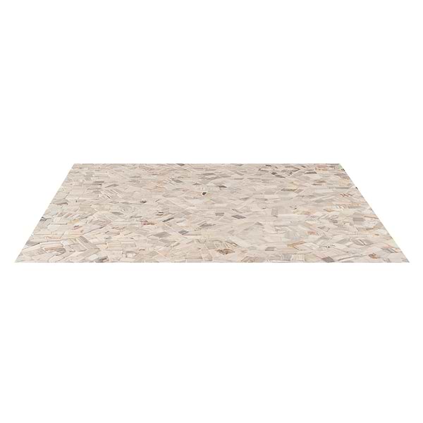 Fossil 10" Hexagon Petrified Stone Mosaic