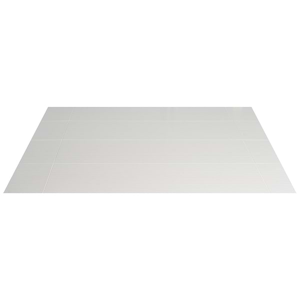 Reverb Linear White 12x36 3D Matte Ceramic Tile