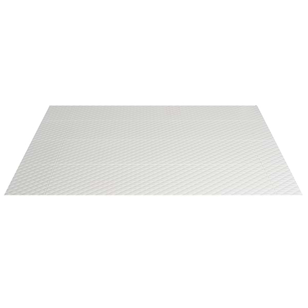 Reverb Pillowed White 12x36 3D Glossy Ceramic Tile