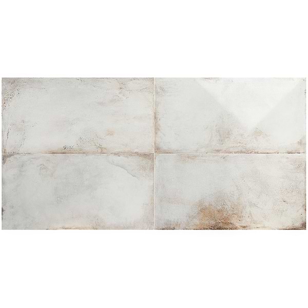 Sample-Angela Harris Flatiron White Semi-Polished Porcelain Tile