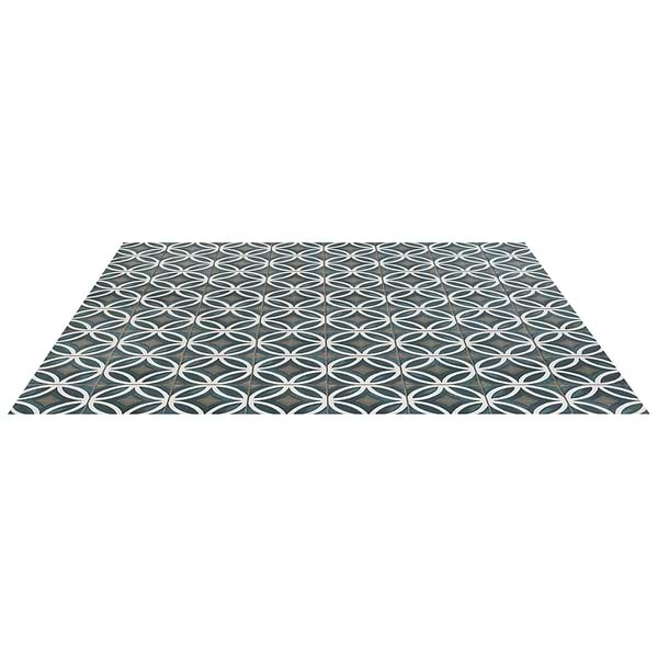 Breeze Nautilus Blue Deco 6x6 Matte Porcelain Tile