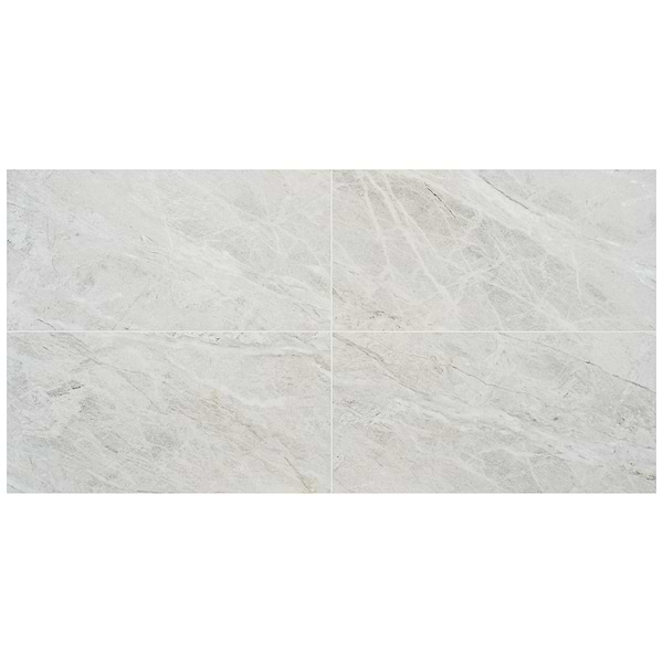 Aparados Ivory White 24x48 Quartzite Look Satin Porcelain Tile
