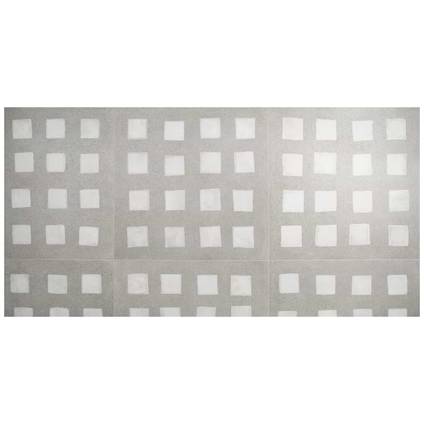 Bariazzo Deco Fossil Gray 36x36 Semi-Polished Porcelain Tile