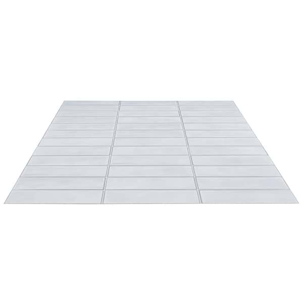 Stacy Garcia ArtBlock Azure Light Blue 4x16 Matte Porcelain Tile