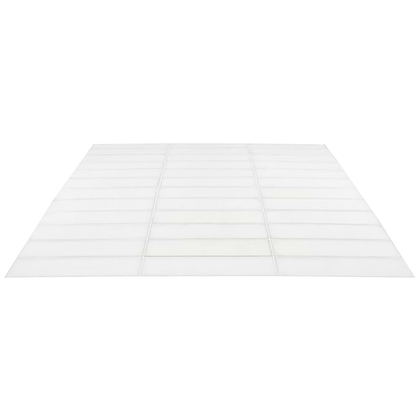 Stacy Garcia ArtBlock Bianco White 4x16 Matte Porcelain Tile