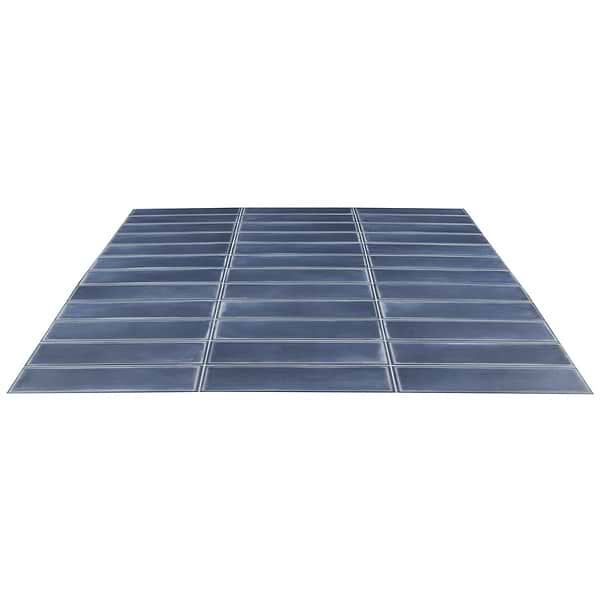 Stacy Garcia ArtBlock Denim Blue 4x16 Matte Porcelain Tile