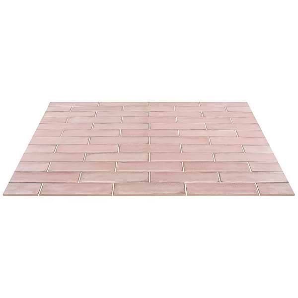 Los Lunas Rose Pink 4x12 Polished Ceramic Tile