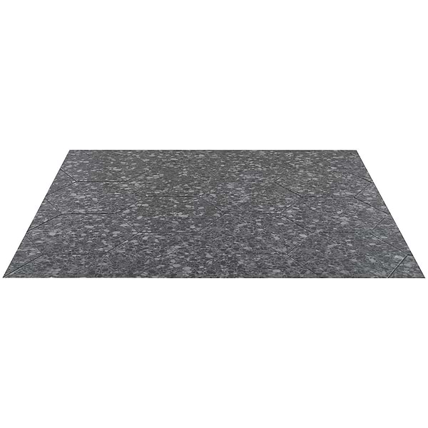 Six Hexagon Graphite Gray 12.5" Terrazzo Look Matte Porcelain Tile