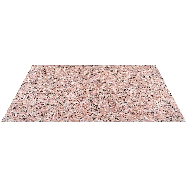 Six Hexagon Earth Pink 12.5" Terrazzo Look Matte Porcelain Tile
