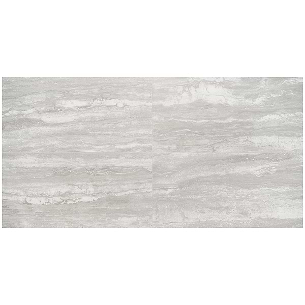 Basic Travertine Silver 24x48 Matte Porcelain Tile