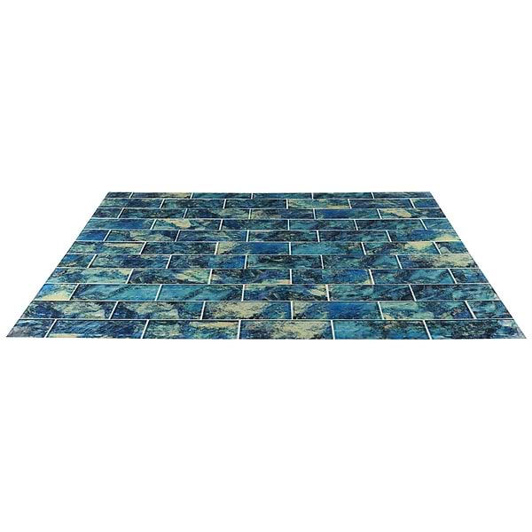 Gem Azul Blue 4x9 Polished Glass Tile