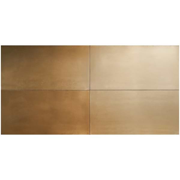 Amulet Mist Gold 18x36 Metal Laminated Porcelain Tile