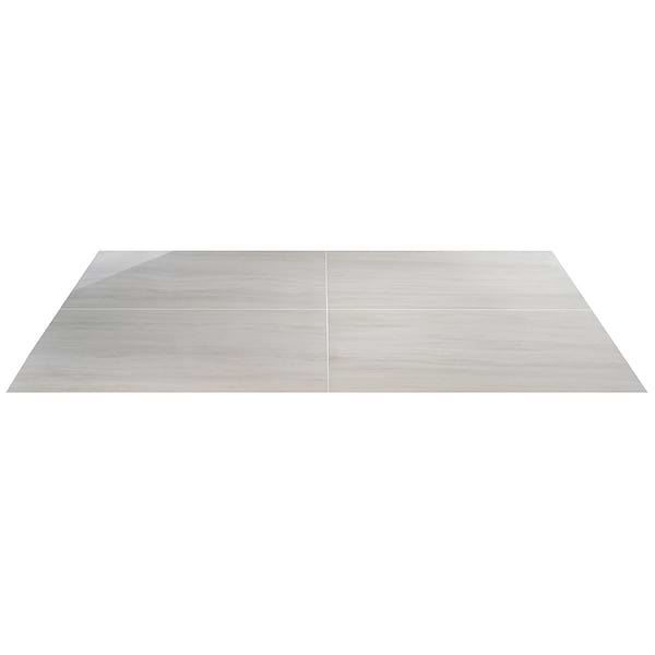 Nashville White 24x48 Travertine Look Polished Porcelain Tile