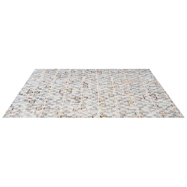 Paula Purroy Talia Bossa Blue Gray with Gold 5x5 Matte Ceramic Tile