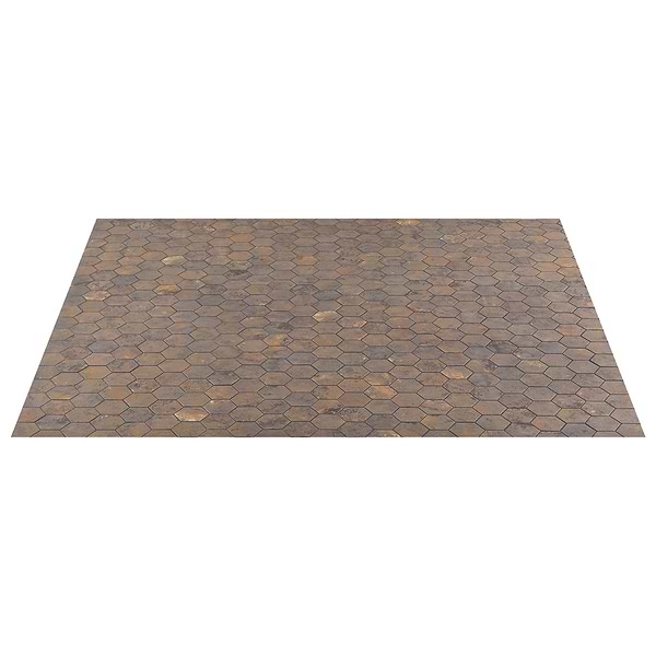 Portrait Copper 2" Hexagon Matte Porcelain Mosaic Tile