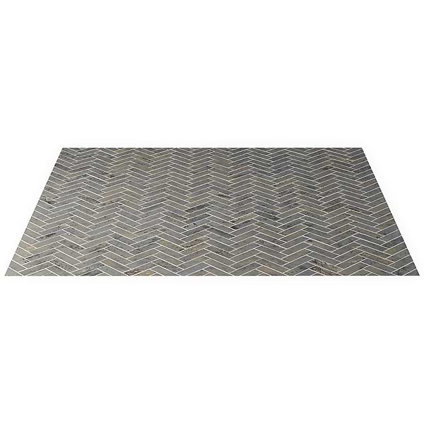 Portrait Sage Gray 1x4 Herringbone Matte Porcelain Mosaic Tile