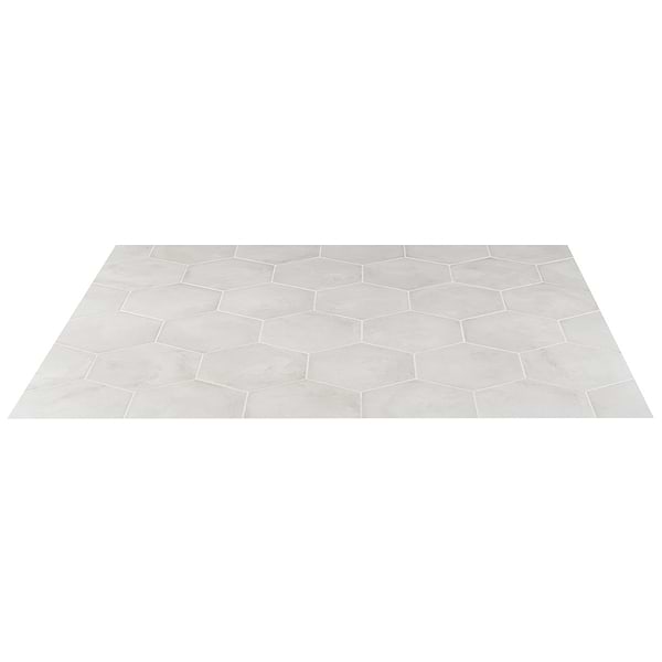 Ava Bianco 8" Hexagon Matte Porcelain Tile