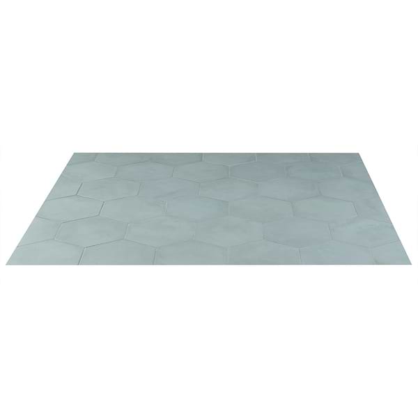 Ava Green Cielo 8" Hexagon Matte Porcelain Tile