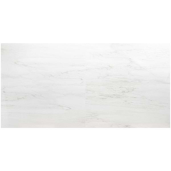 DreamStone Dolomite Snow 24x48 Polished Porcelain Tile