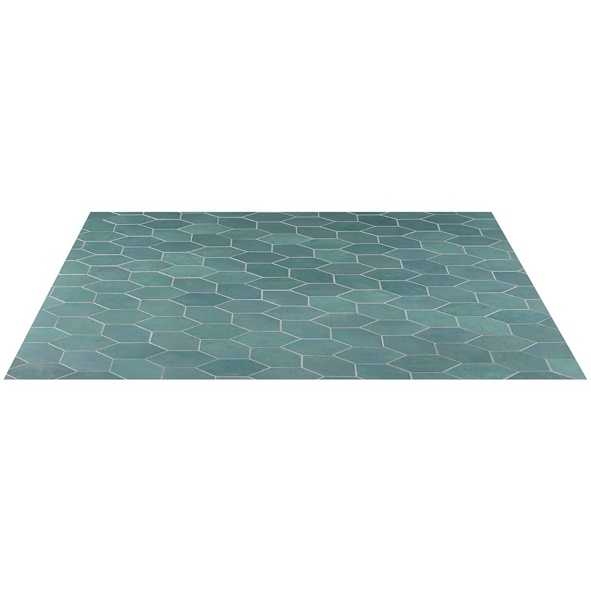 Bond Viridum Green Foliage Hexagon Matte Porcelain Mosaic; in Green Porcelain; for Backsplash, Bathroom Floor, Bathroom Wall, Commercial Floor, Floor Tile, Kitchen Floor, Kitchen Wall, Outdoor Floor, Outdoor Wall, Pool Tile, Shower Floor, Shower Wall, Wall Tile; in Style Ideas Art Deco, Contemporary, Mid Century, Modern; released 2025; new, trends