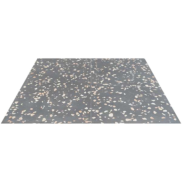 Terrazzo Italy Dolce Grande Gray 24x24 Honed Terrazzo Tile