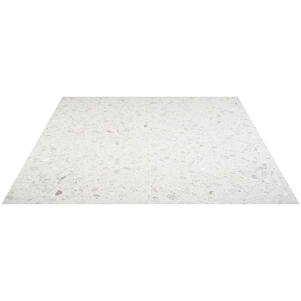 Terrazzo Italy Sacra Bianco White 24x24 Honed Terrazzo Tile