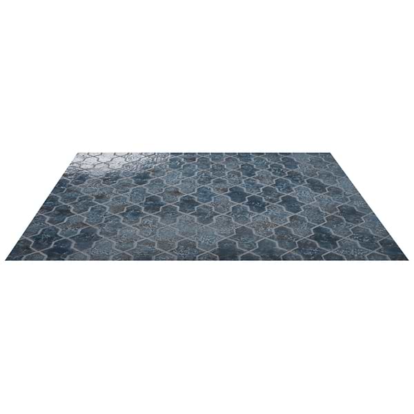 Greta Cruz Midnight Blue 5x8 Glossy Textured Porcelain Tile