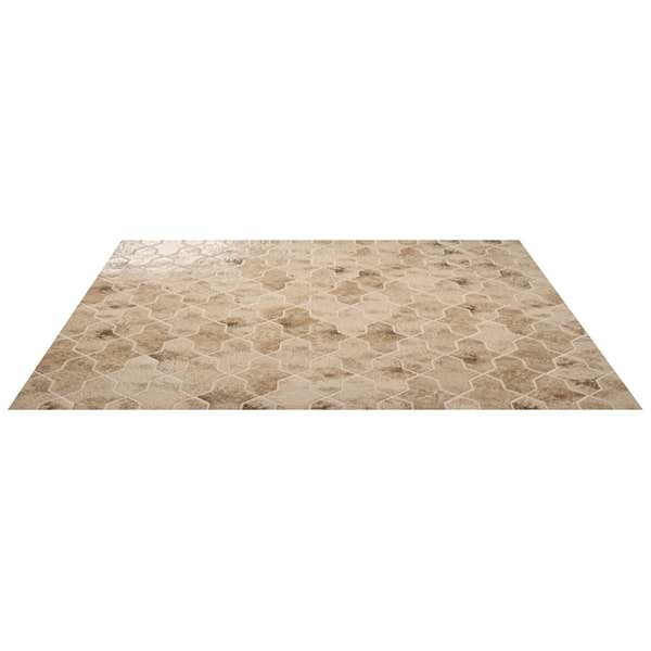 Greta Cruz Sand Beige 5x8 Glossy Textured Porcelain Tile
