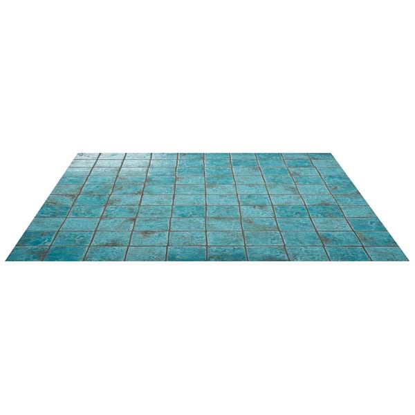 Greta Lagoon Blue 5x5 Glossy Textured Porcelain Tile