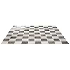 Greta Checkerboard Smoke Gray and Seashell White 5x5 Glossy Textured Porcelain Tile