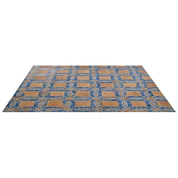 Morocco Medina Multicolor 4x8 Picket and Terracotta 4x4 Square Matte Porcelain Tile