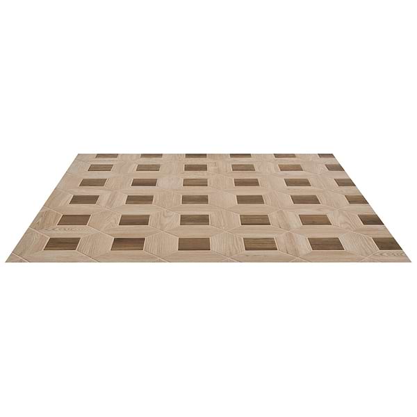 Morocco Oak Beige 4x8 Picket and Willow Brown 4x4 Square Matte Porcelain Tile