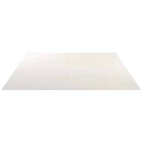 Minera Dolomite Warm White 24x24 Marble Look Polished Porcelain Tile