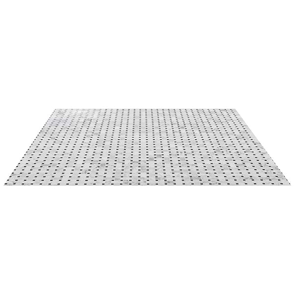 Trenza Basket Weave Carrara Marble Polished Mosaic Tile