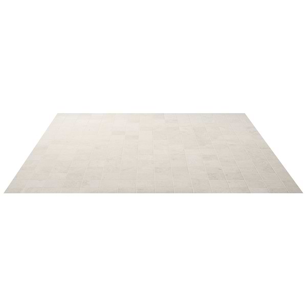 Vanilla Warm White 3” Square Honed Marble Mosaic Tile