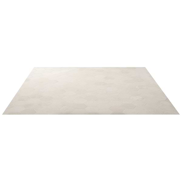 Vanilla Warm White 4” Hexagon Polished Marble Mosaic Tile