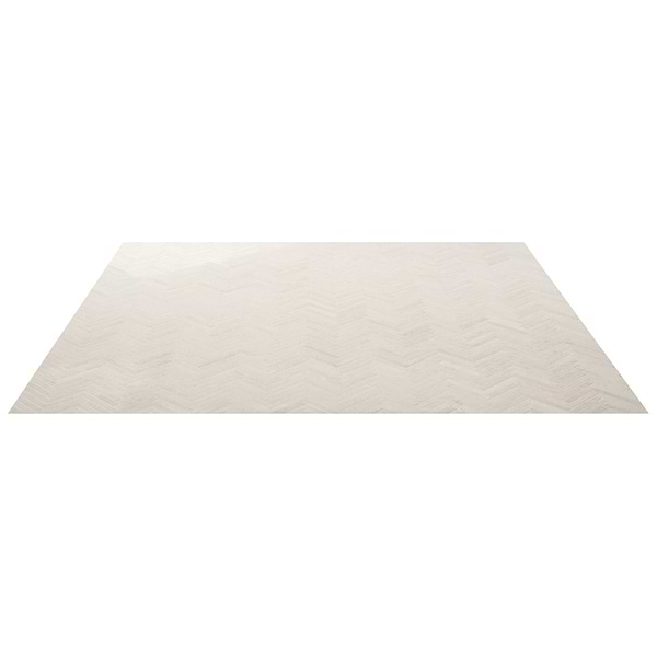 Vanilla Warm White 1/2x4 Herringbone Polished Marble Mosaic Tile