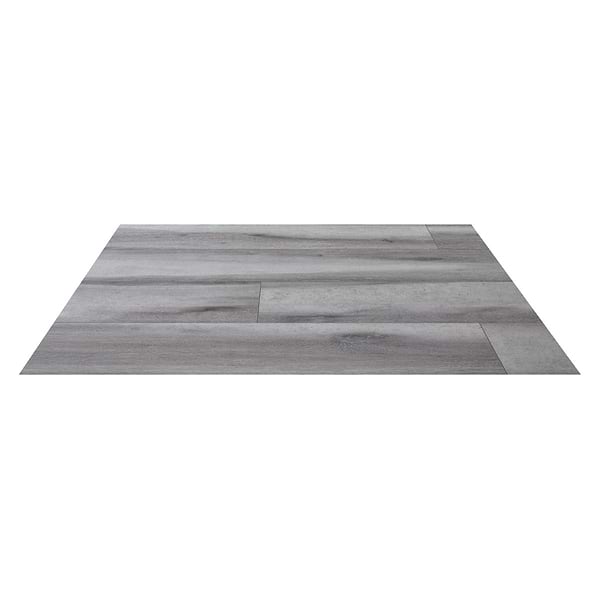 Woodcrete Silver Gray Rigid Core Click 12x48 Luxury Vinyl Tile