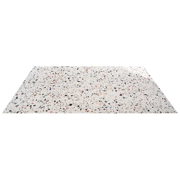 Bejeweled White Multicolor 24x48 Terrazzo Look Polished Porcelain Tile