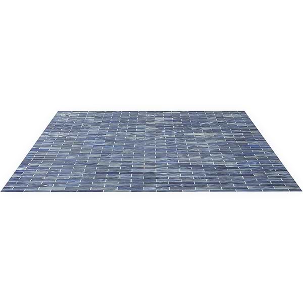 Artwater Iridescent Sky Blue 1x4 Polished Glass Mosaic Tile