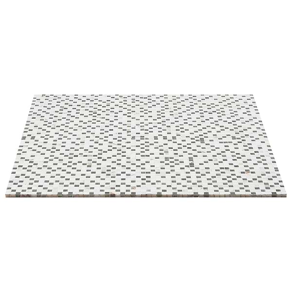 Kelli Ellis Soli White 1x1 Marble & Mirror Polished Mosaic Tile