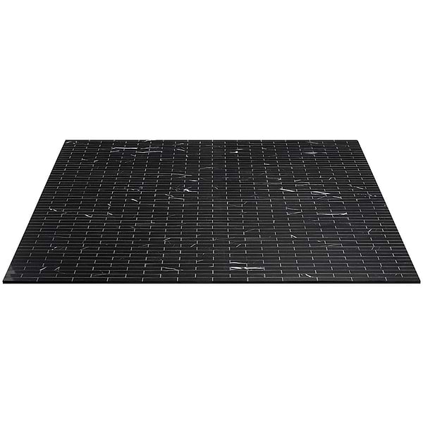 Nero Marquina 1x4 Piano Brick Polished Marble Mosaic Tile