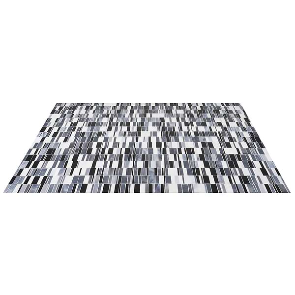 Bespoke Stacked Celestine Silver Polished Glass Mosaic